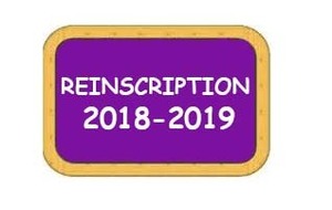 Réinscription saison 2018-2019