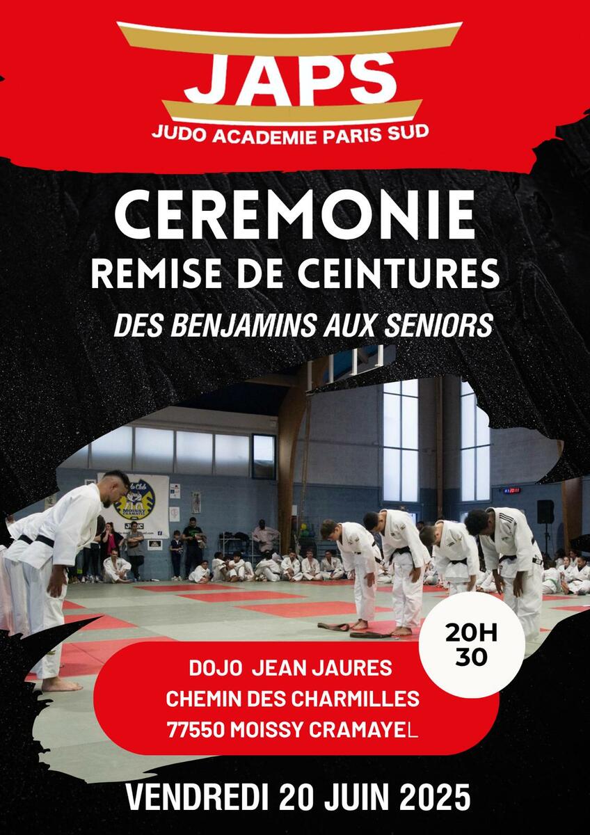 Remise des ceintures Benjamins à Séniors