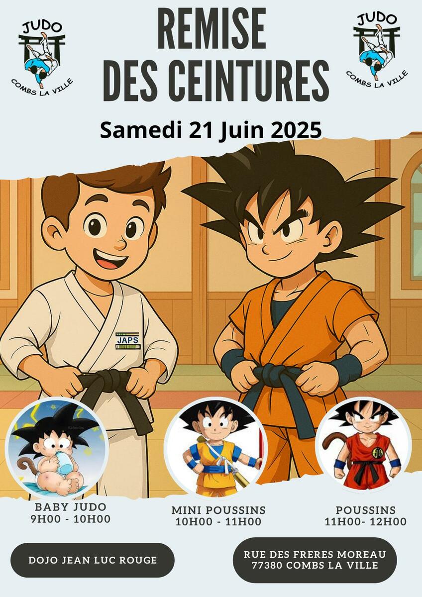 Remise des ceintures des Baby Judo aux Poussins